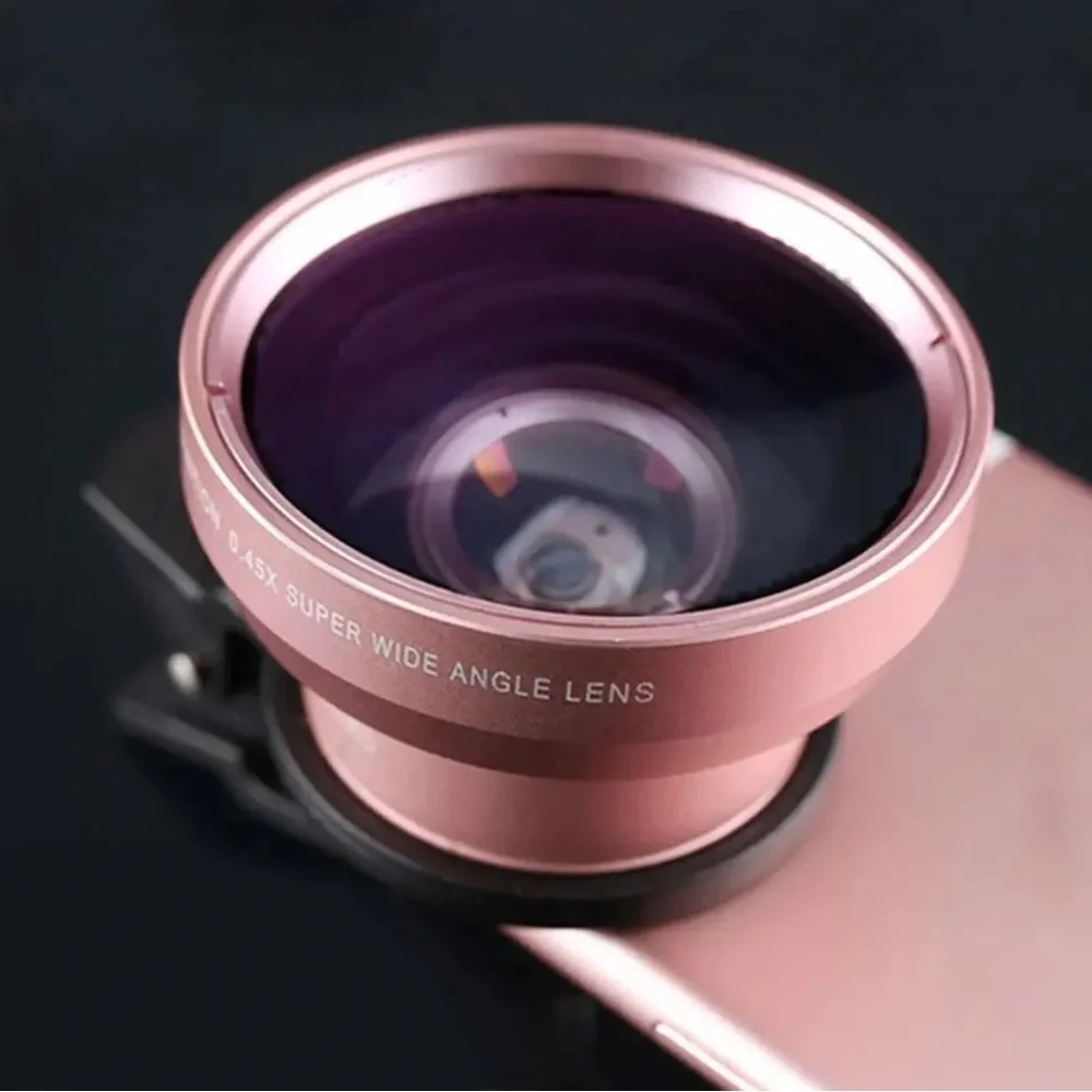 Macro HD Camera Lens 2 in 1 Mobile Phone 0.45 Times Ultra Wide Angle 12.5 Times